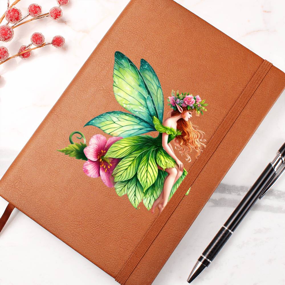 Magical Nature Forest Fairy 10 - Vegan Leather Journal