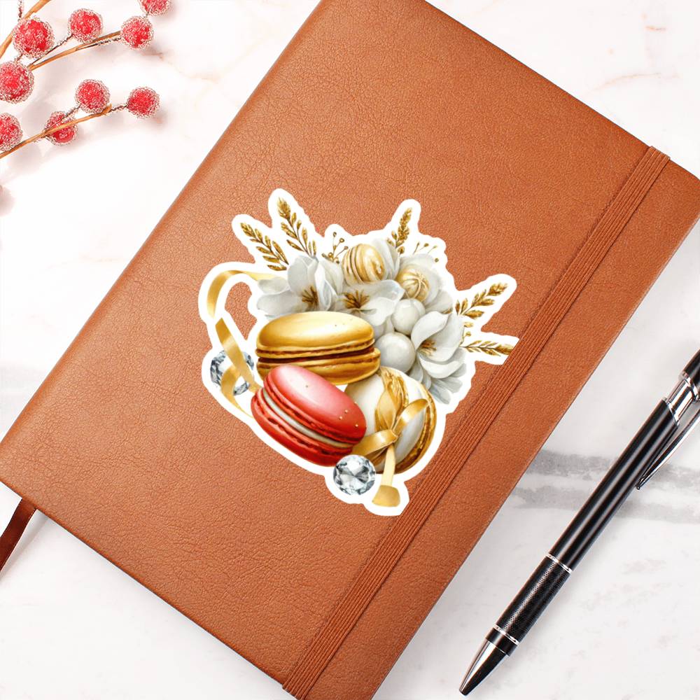 Luxury Wedding Decor Sticker 060 - Vegan Leather Journal