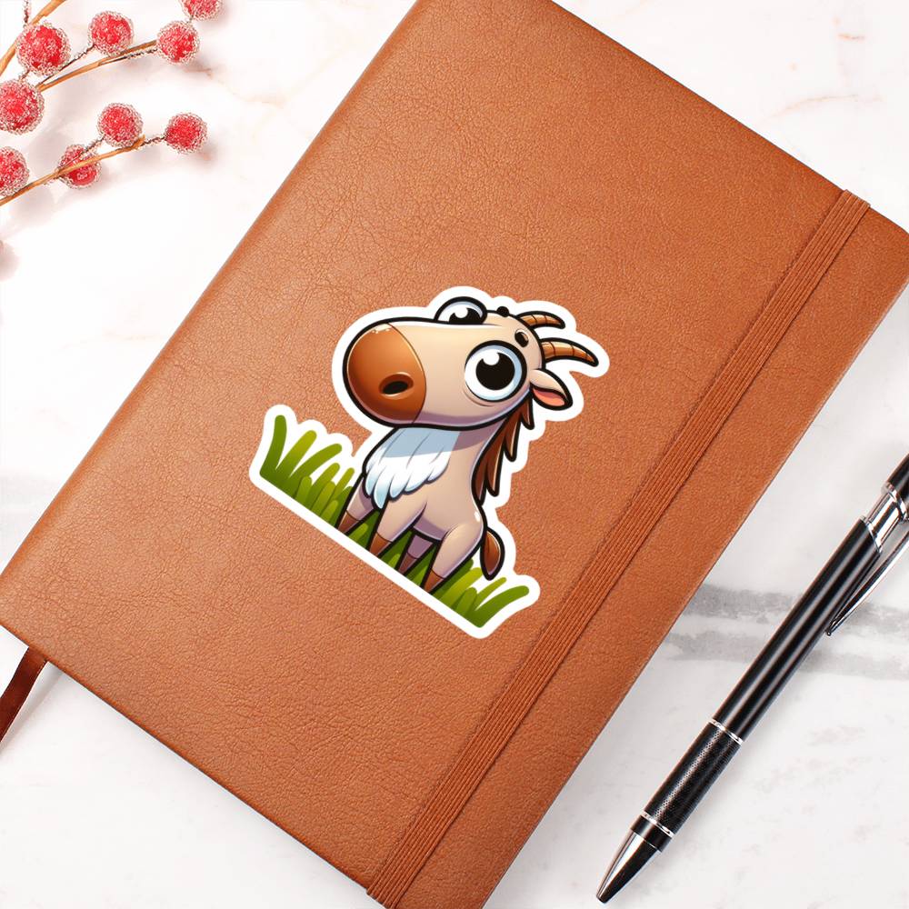 Cute Saiga sticker 150 - Vegan Leather Journal