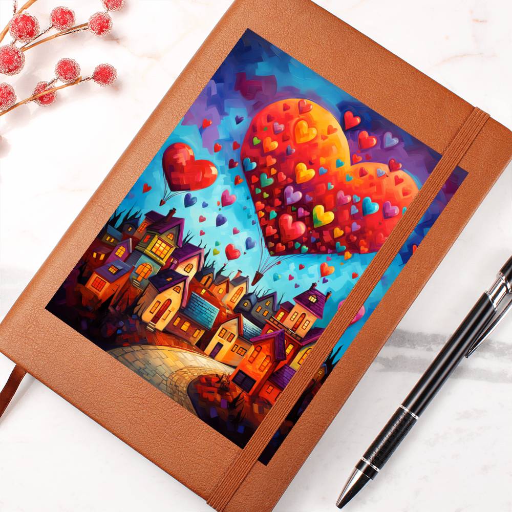 Valentine's Day Art 447 - Vegan Leather Journal