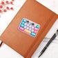 Cute Back to School Sticker 060 - Vegan Leather Journal