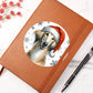 Christmas Dog - Sloughi - Vegan Leather Journal