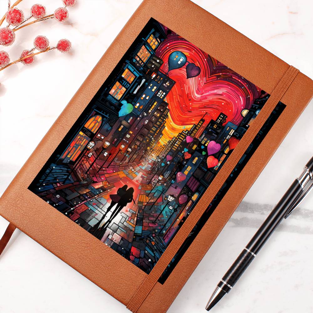 Valentine's Day Art 431 - Vegan Leather Journal
