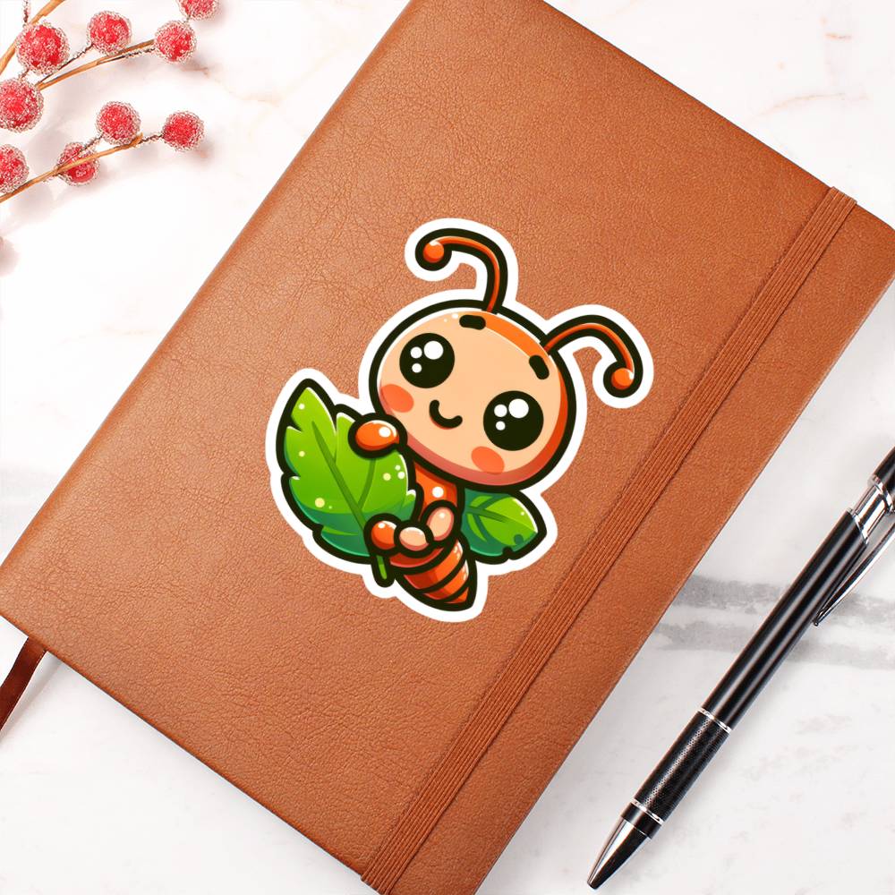 Cute Leafcutter ant sticker 83 - Vegan Leather Journal