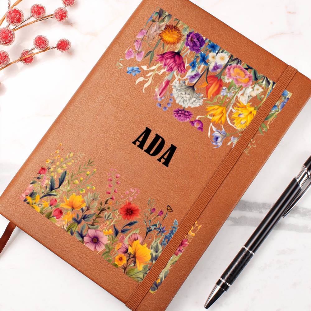 Ada (Botanical Blooms) - Vegan Leather Journal