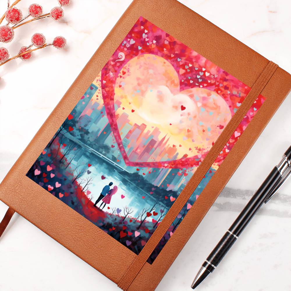 Valentine's Day Art 235 - Vegan Leather Journal