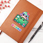 Cute Back to School Sticker 108 - Vegan Leather Journal