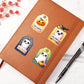 Cute Halloween Sticker 003 - Vegan Leather Journal