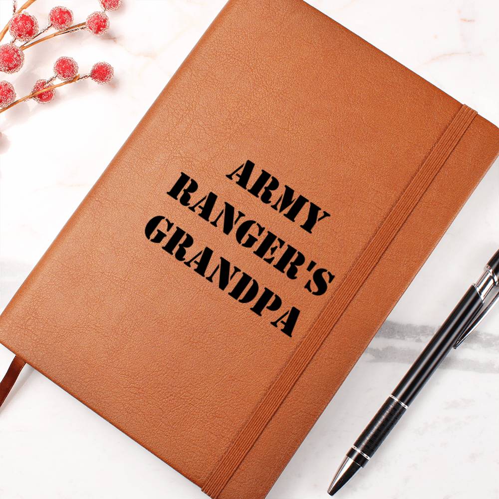 Army Ranger's Grandpa - Vegan Leather Journal