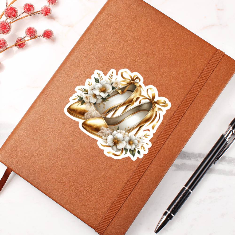 Luxury Wedding Decor Sticker 013 - Vegan Leather Journal
