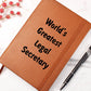 World's Greatest Legal Secretary v1 - Vegan Leather Journal