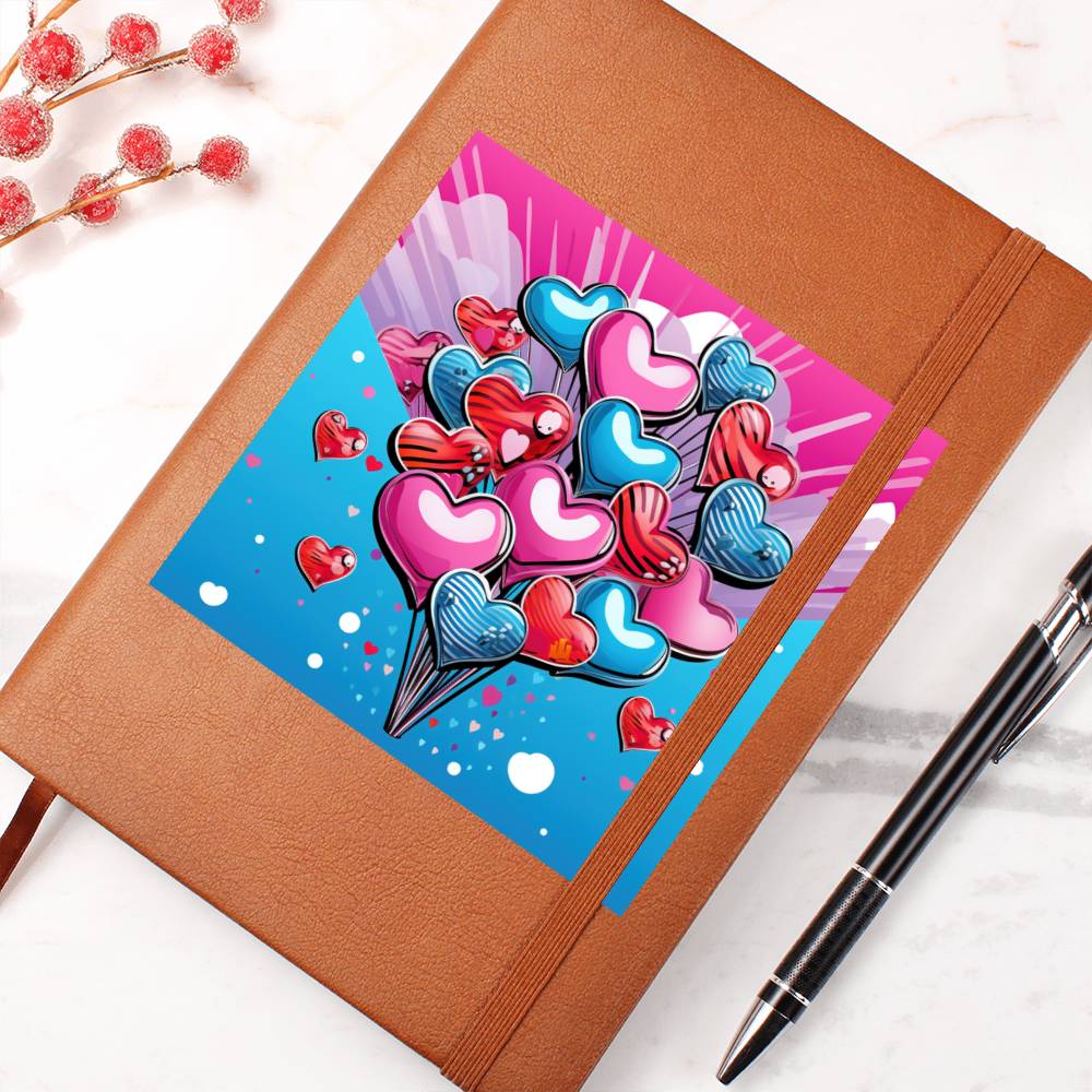 Valentine's Day Pop Art 18 - Vegan Leather Journal