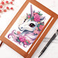 Cute Unicorn 111 - Vegan Leather Journal