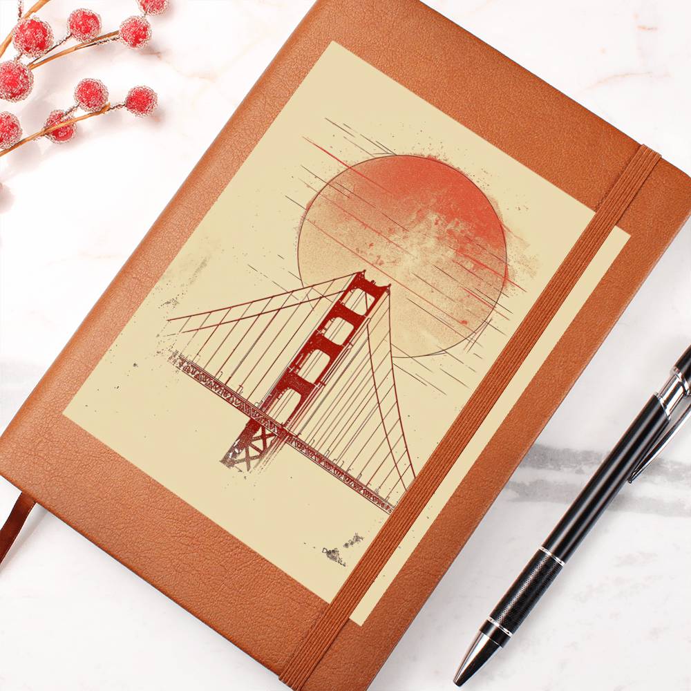 Minimalist BOHO Art 080 - Vegan Leather Journal