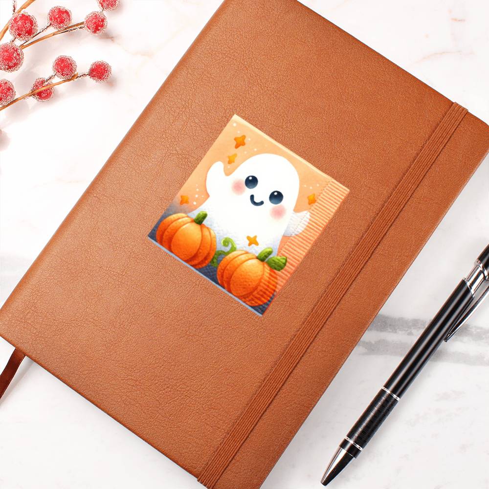 Cute Halloween Sticker 116 - Vegan Leather Journal