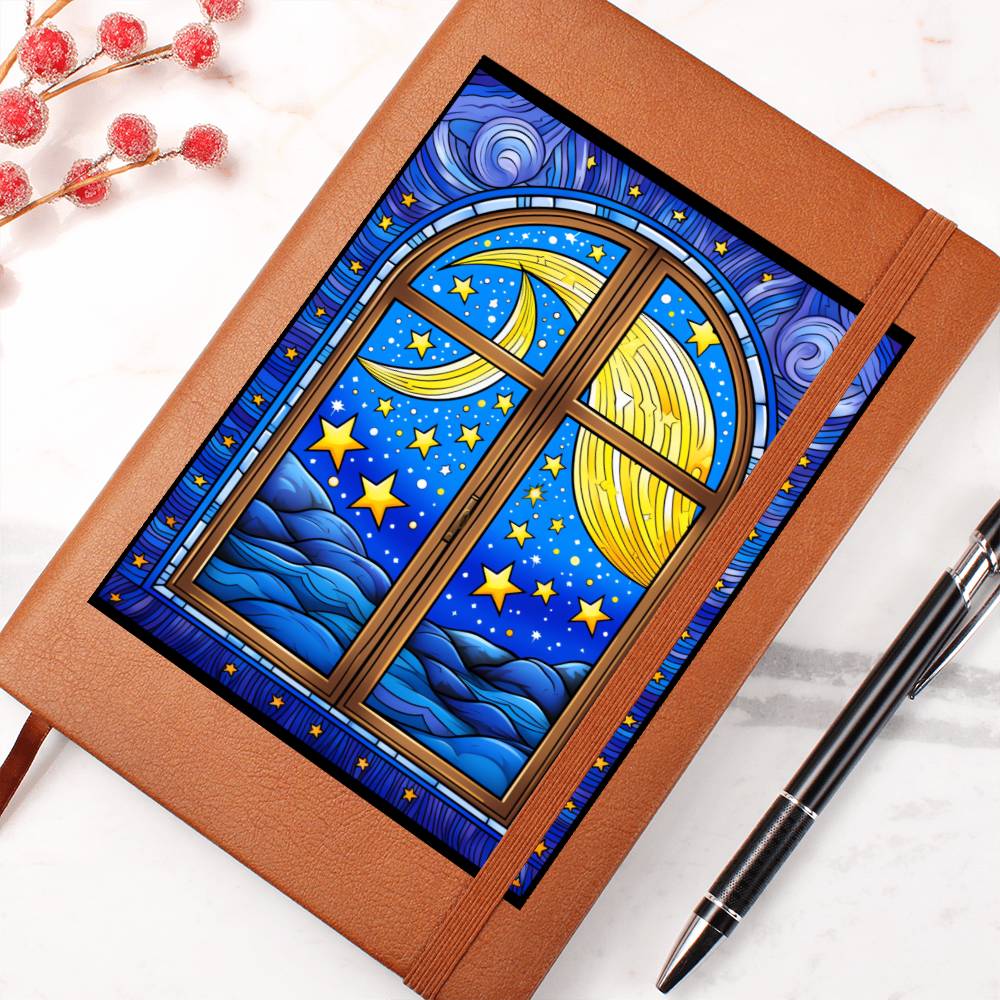 Minimalist BOHO Art 049 - Vegan Leather Journal