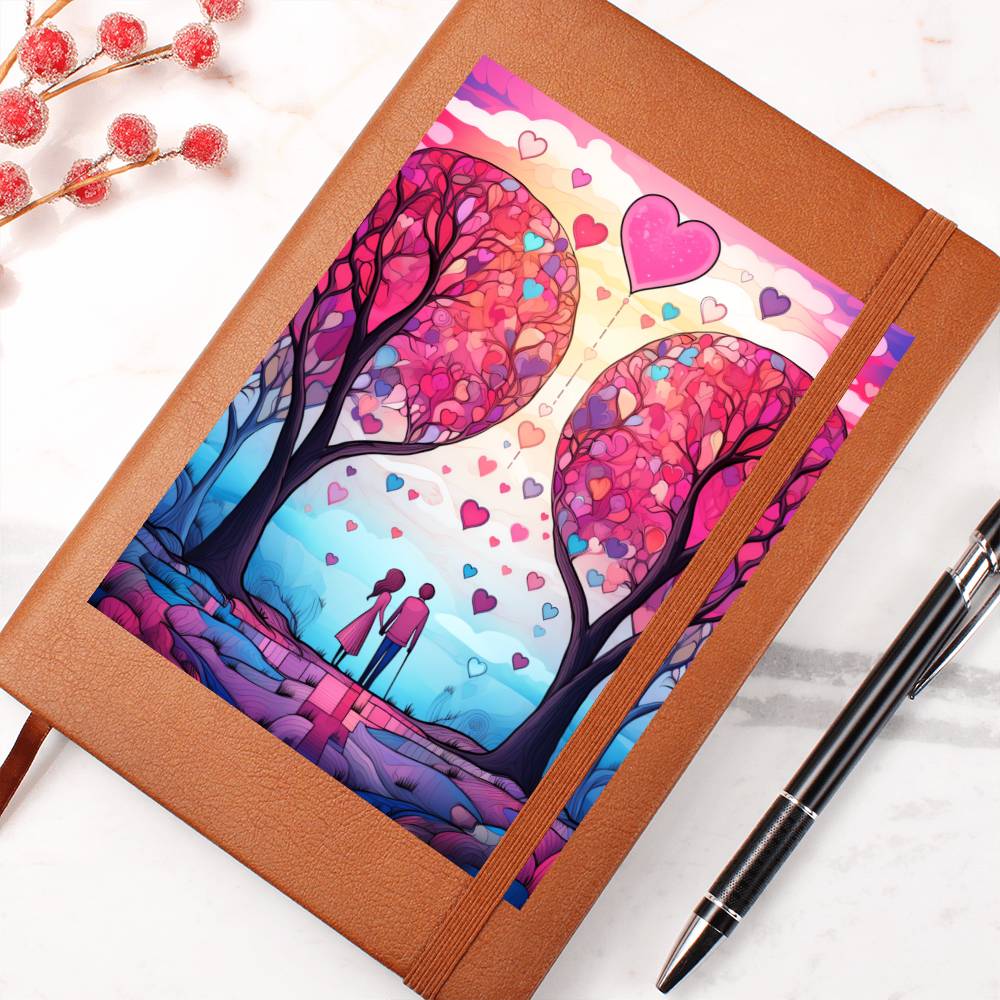 Valentine's Day Art 440 - Vegan Leather Journal