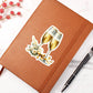 Luxury Wedding Decor Sticker 001 - Vegan Leather Journal