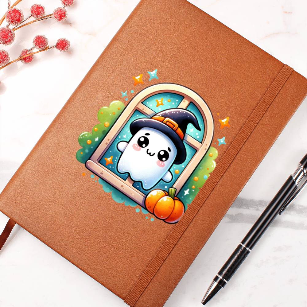 Cute Halloween Sticker 087 - Vegan Leather Journal