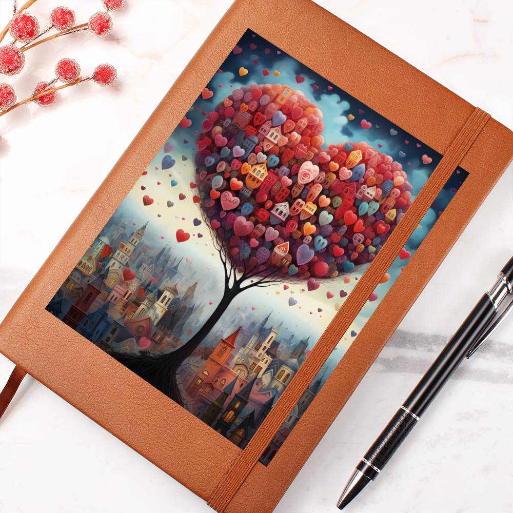 Valentine's Day Art 090 - Vegan Leather Journal