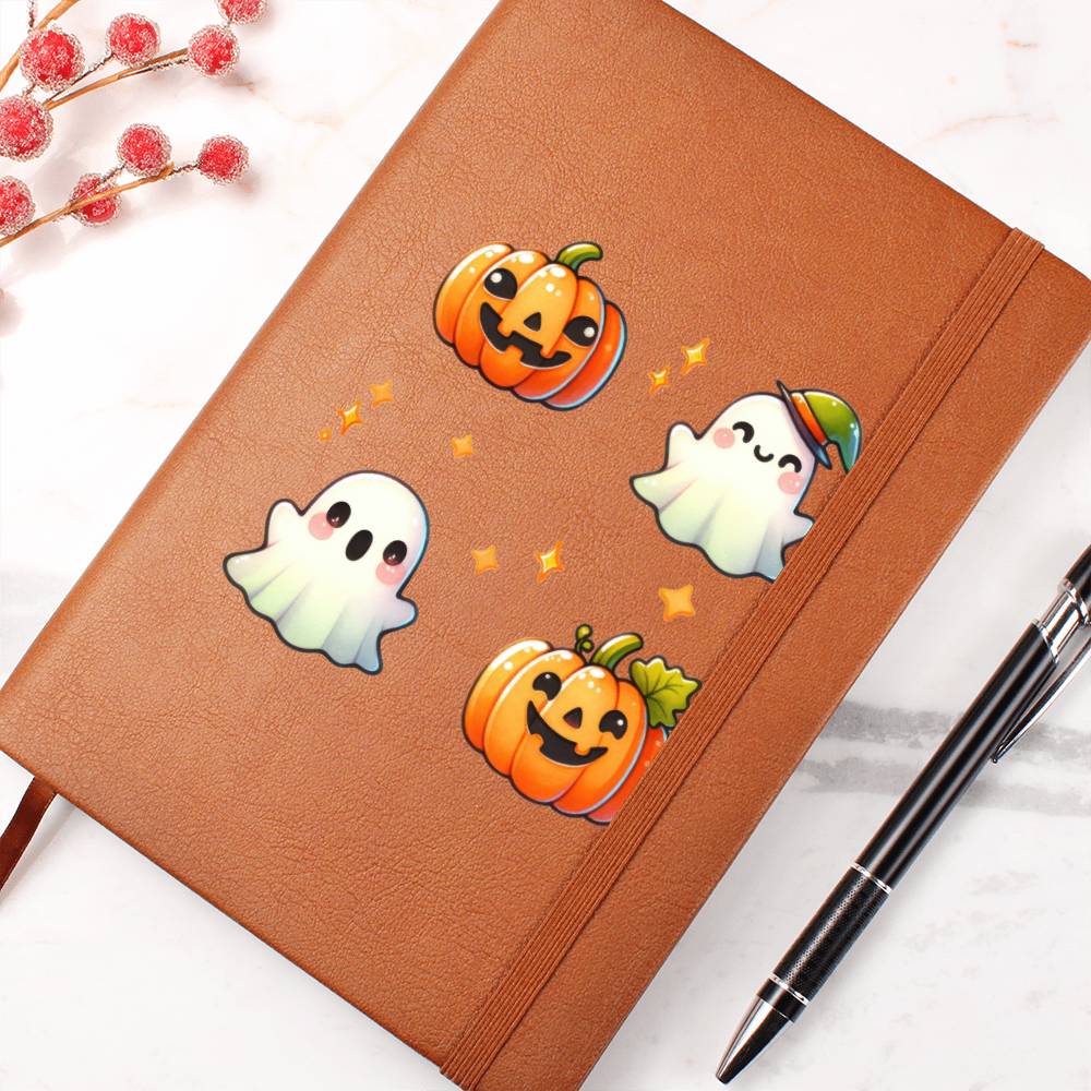 Cute Halloween Sticker 016 - Vegan Leather Journal