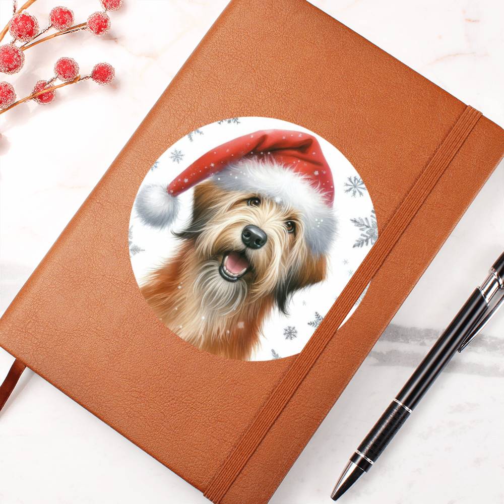 Christmas Dog - Otterhound - Vegan Leather Journal