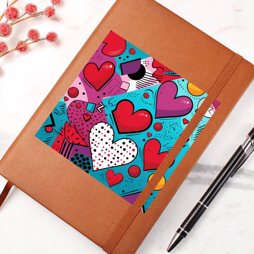Valentine's Day Pop Art 20 - Vegan Leather Journal