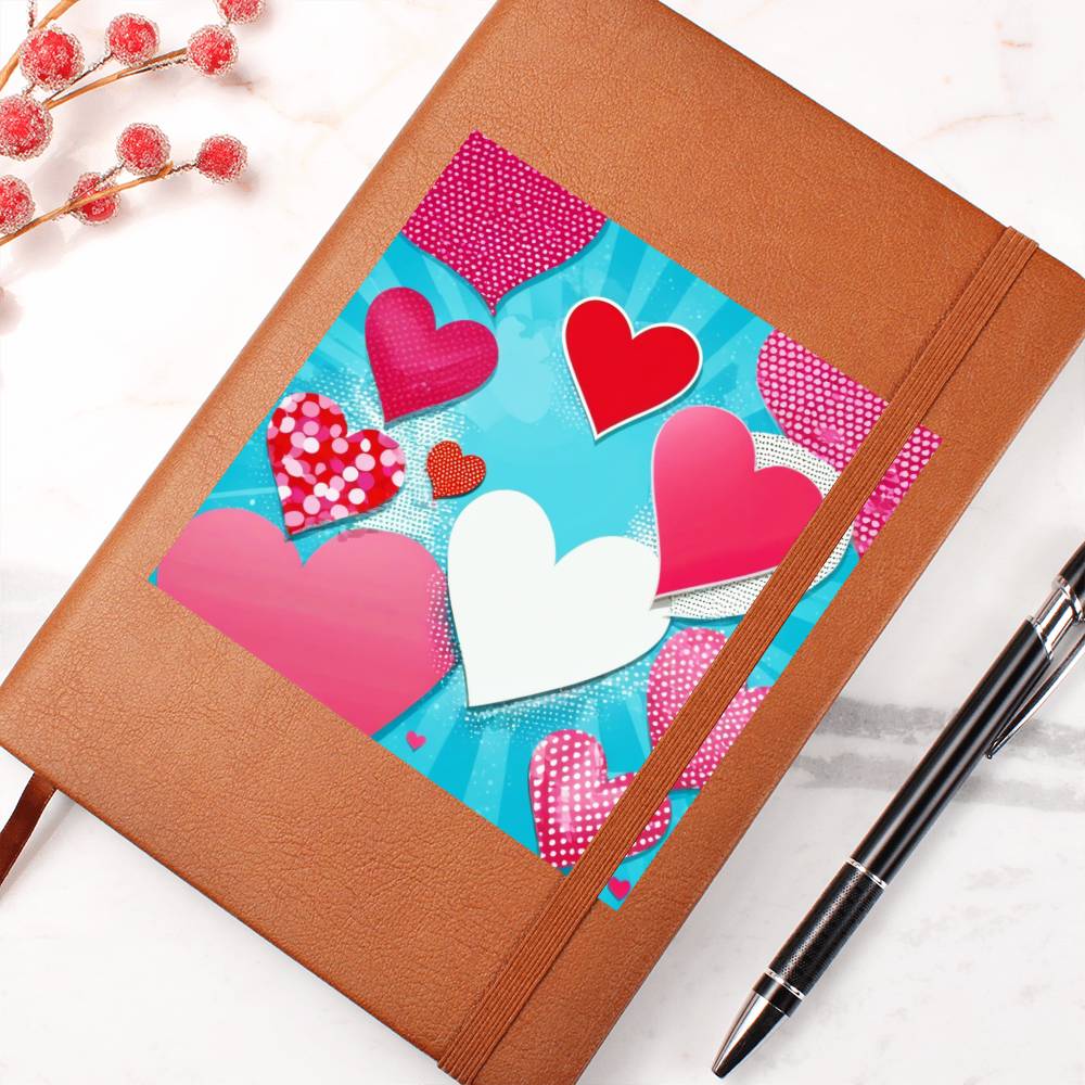 Valentine's Day Pop Art 11 - Vegan Leather Journal