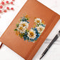 Floral Flower Wreath 141 - Vegan Leather Journal
