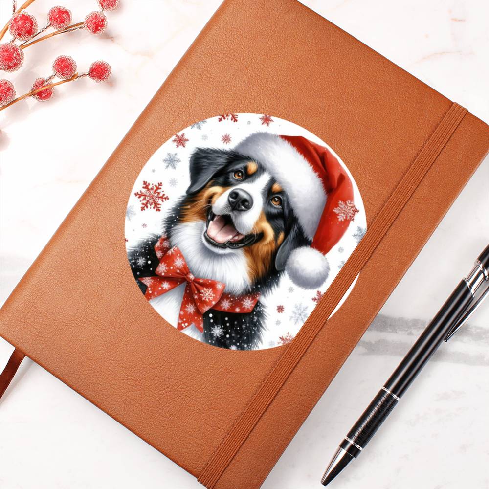 Christmas Dog - Appenzeller Sennenhund - Vegan Leather Journal