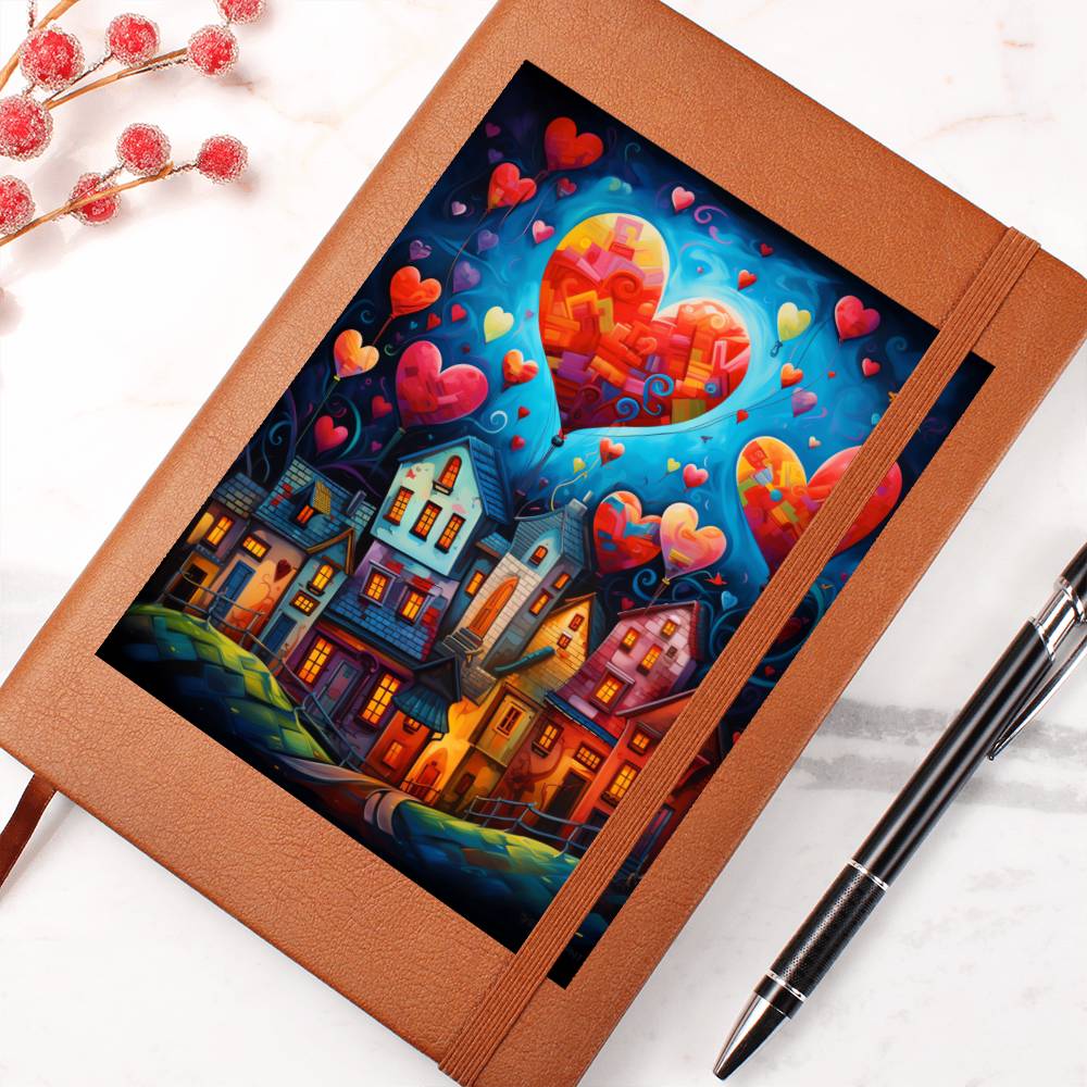 Valentine's Day Art 446 - Vegan Leather Journal