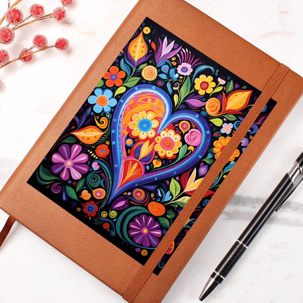 Valentine's Day Art 254 - Vegan Leather Journal