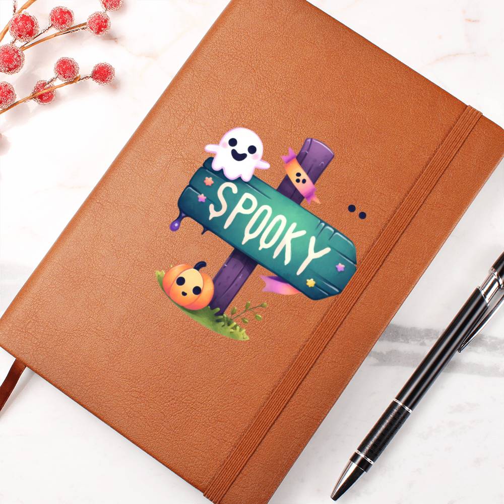 Cute Halloween Sticker 033 - Vegan Leather Journal
