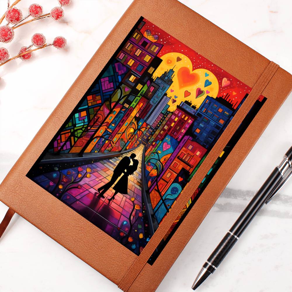 Valentine's Day Art 434 - Vegan Leather Journal