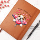 Valentine's Day Dog And Zipper 043 You Are A Grrreat Friend! - Vegan Leather Journal