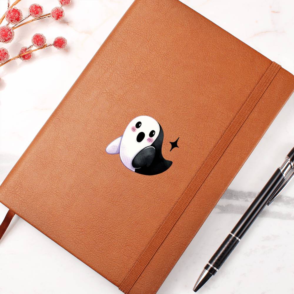 Cute Halloween Sticker 117 - Vegan Leather Journal