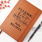 Ava's Recipes - Cooking Is Love - Vegan Leather Journal