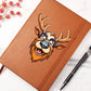 Funny Reindeer Face 16 - Vegan Leather Journal