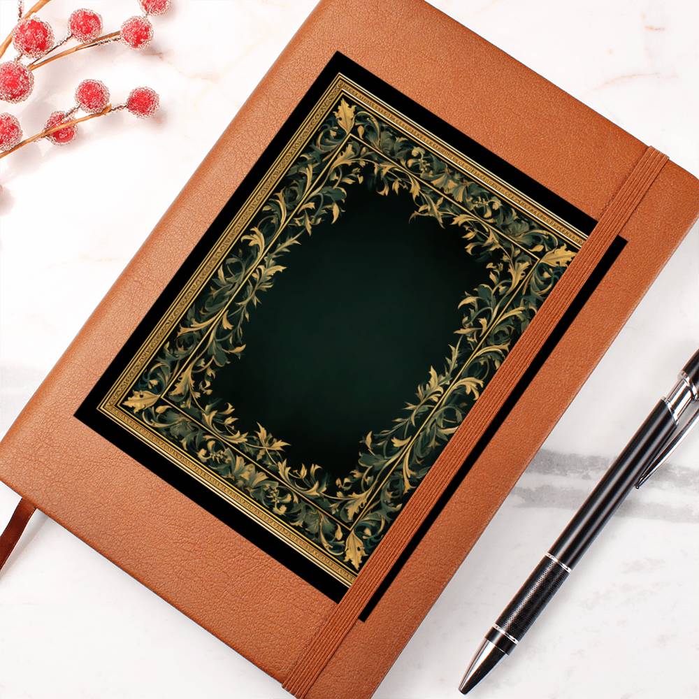 Ornate Gold Cover 119 - Vegan Leather Journal