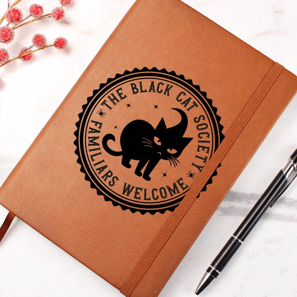 Vintage Halloween Signs 14 - Vegan Leather Journal