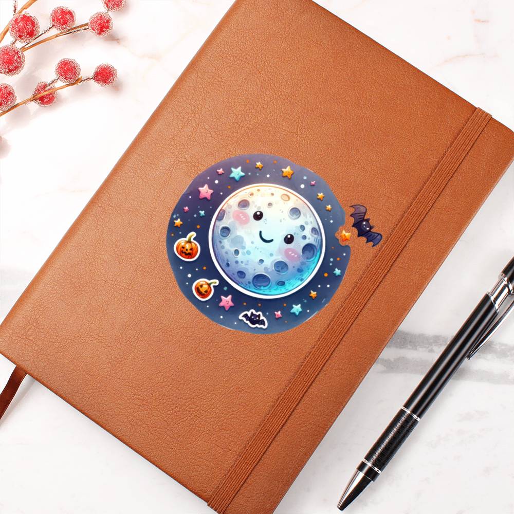 Cute Halloween Sticker 086 - Vegan Leather Journal