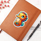Cute Seahorse sticker 145 - Vegan Leather Journal