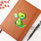 Colorful Baby Dinosaur 040 - Vegan Leather Journal