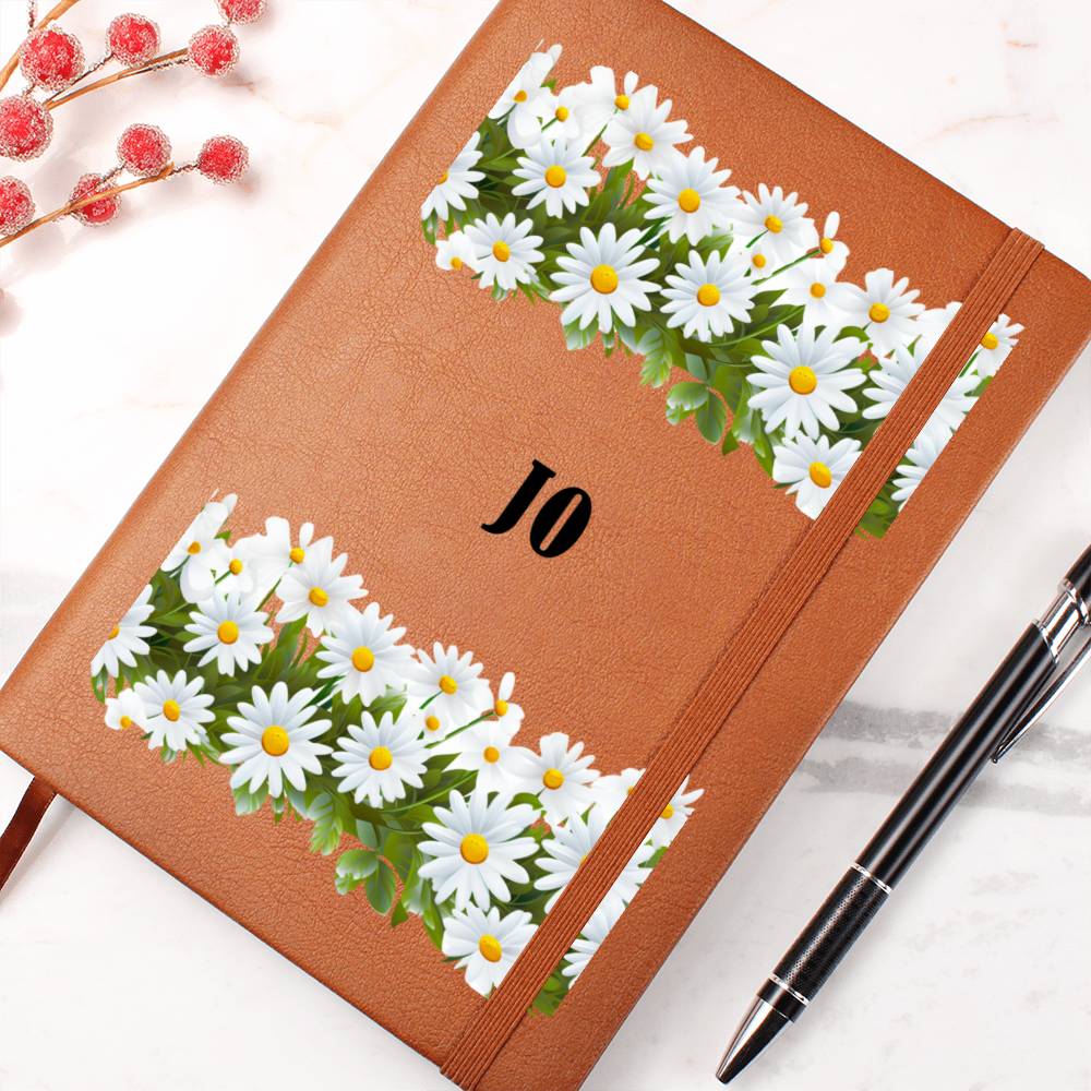 Jo (Playful Daisies) - Vegan Leather Journal