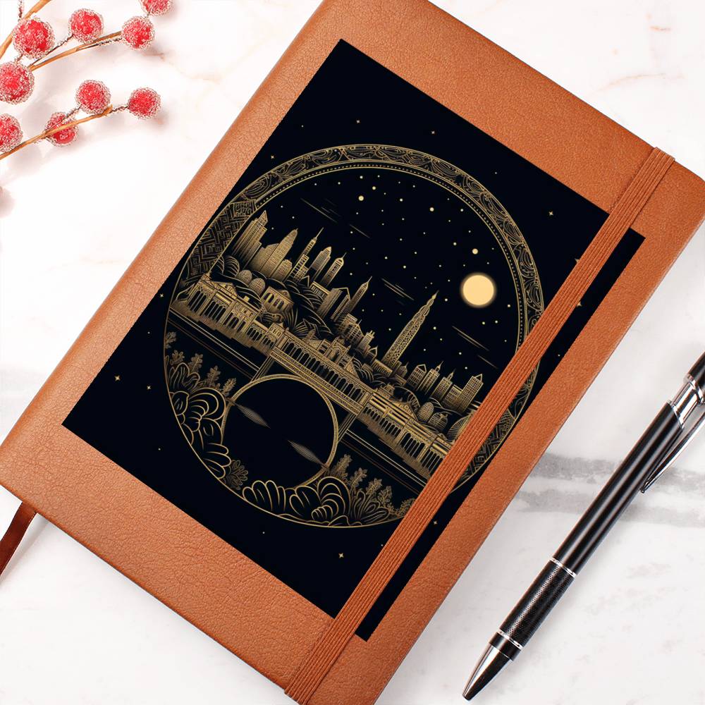 Minimalist BOHO Art 044 - Vegan Leather Journal