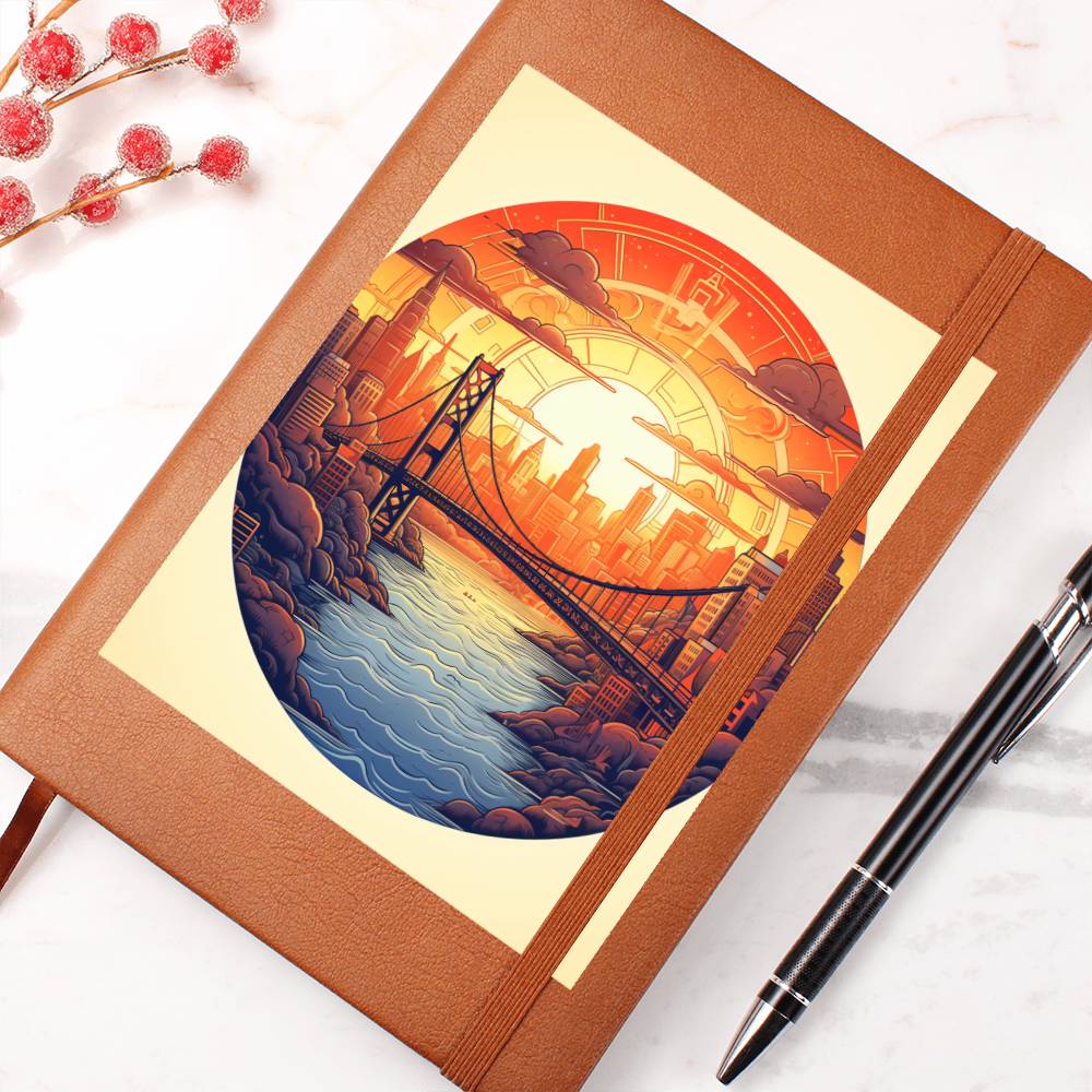 Minimalist BOHO Art 036 - Vegan Leather Journal