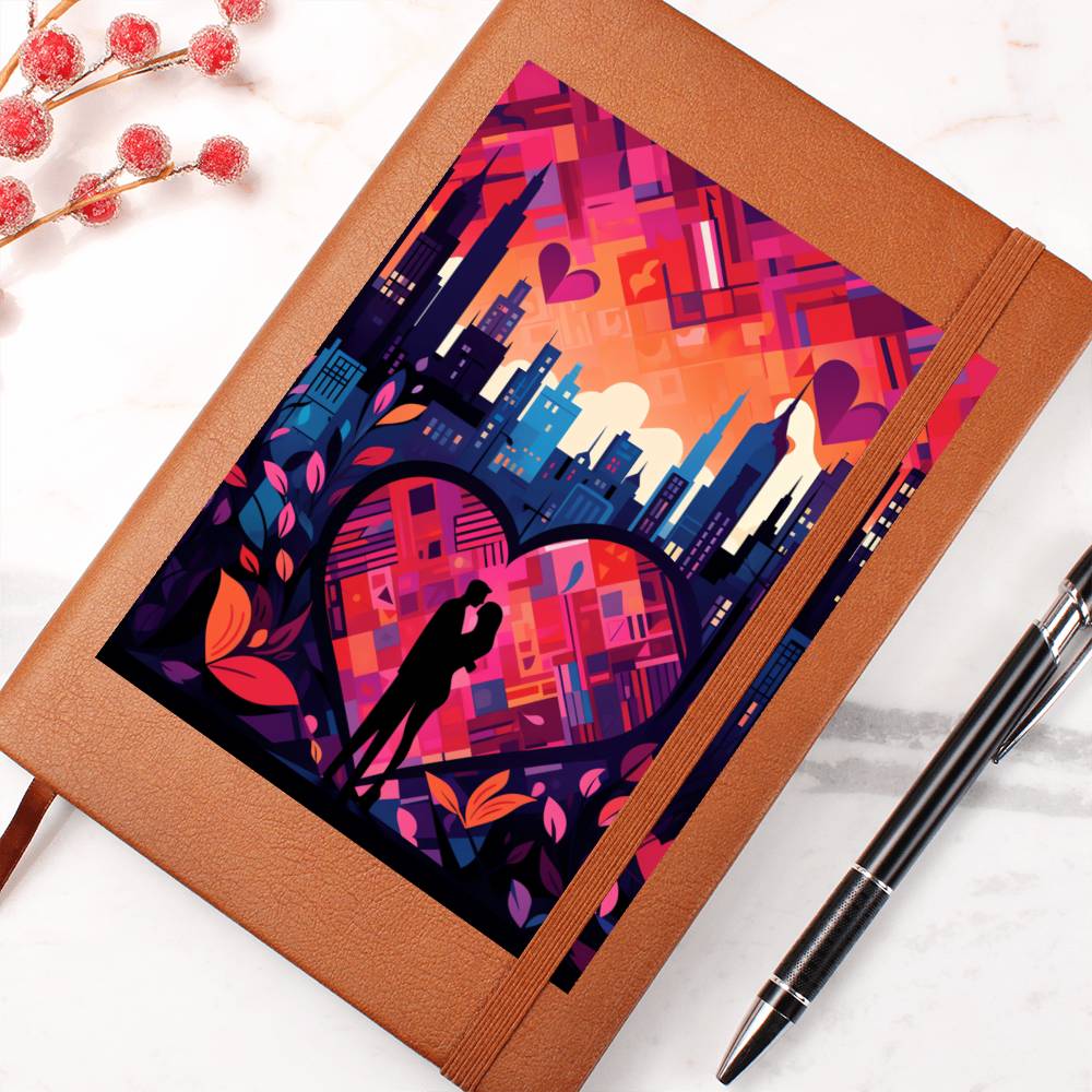 Valentine's Day Art 396 - Vegan Leather Journal