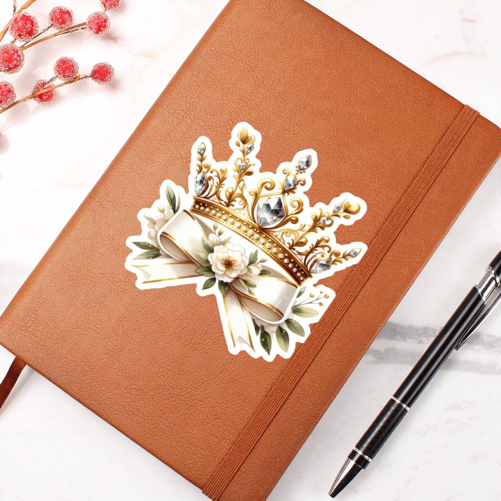 Luxury Wedding Decor Sticker 027 - Vegan Leather Journal