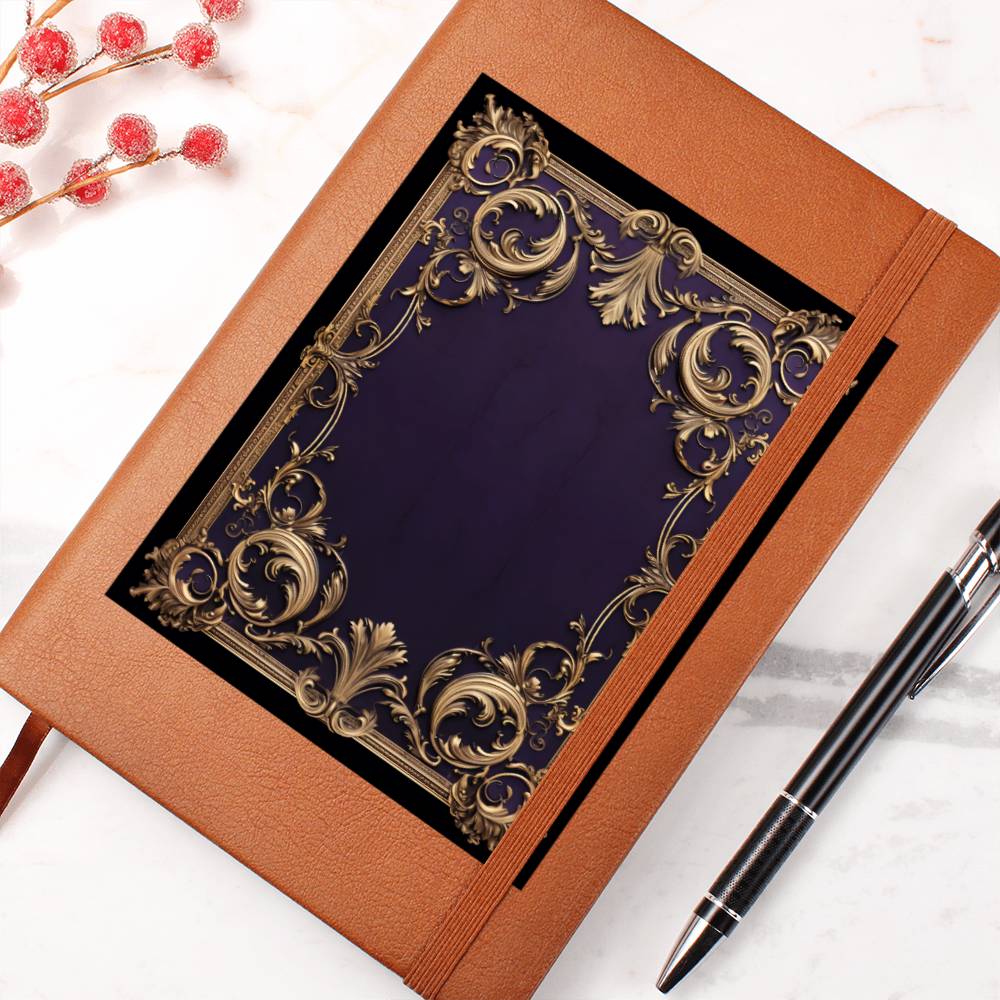 Ornate Gold Cover 095 - Vegan Leather Journal