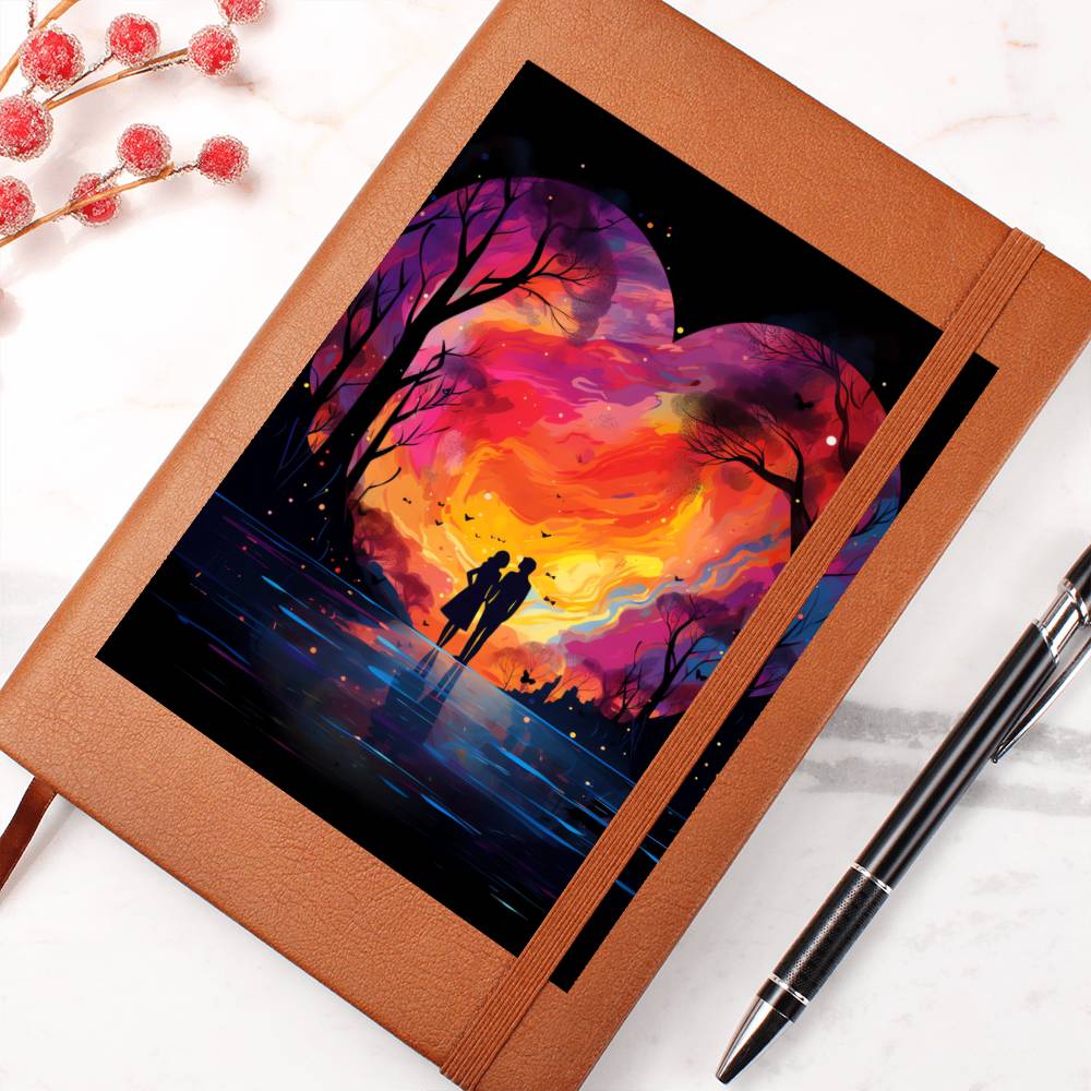 Valentine's Day Art 352 - Vegan Leather Journal